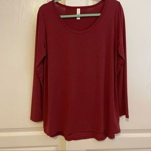 New without tag: Lularoe large Lynnae maroon burgundy